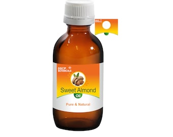 Sweet Almond Carrier Oil | Prunus amygdalus dulcis | Skin, Hair Care, Massage & DIY | SSCP Botanicals