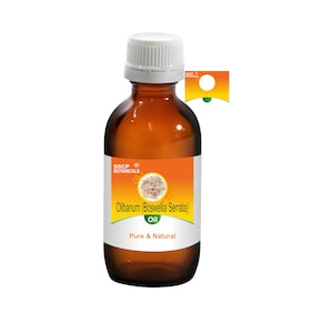 SSCP Botanicals Olibanum Pure Natural Essential Oil Boswellia Serrata (5 ml to 100 ml in Glass Bottle & 250 ml to 1000 ml in Aluminum Bottle