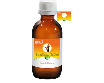 Aceite portador de semilla de sal natural / Shorea robusta / Cuidado de la piel, cabello, masajes y bricolaje / SSCP Botanicals