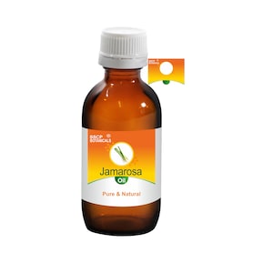 SSCP Botanicals Jamarosa Pure Natural Essential Oil Cymbopogon khasians (5ml to 100ml in Glass Bottle & 250ml to 1000ml in Aluminum Bottle)