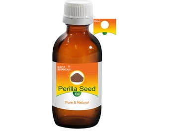 SSCP Botanicals Perilla Seed Pure Natural Carrier Oil Perilla Frutescens (5ml to 100ml in Glass Bottle & 250ml to 1000ml in Aluminum Bottle)