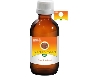 Aceite portador de semilla de rábano natural / Raphanus sativus / Cuidado de la piel, cabello, masajes y bricolaje / SSCP Botanicals