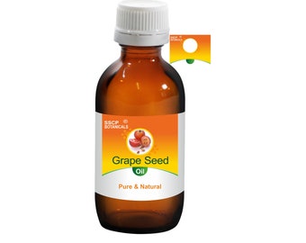 Grape Seed Carrier Oil | Vitis vinifera | Lightweight Skin, Hair Care, DIY Beauty | SSCP Botanicals