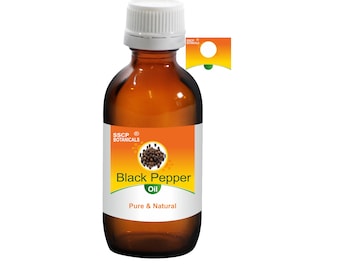 Black Pepper Essential Oil Natural | Piper nigrum | Warm Spicy Aroma, Massage & DIY | SSCP Botanicals
