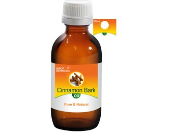 Cinnamon Bark Essential Oil Natural | Cinnamomum zeylanicum | Warm Spicy Aroma, Aromatherapy & DIY | SSCP Botanicals