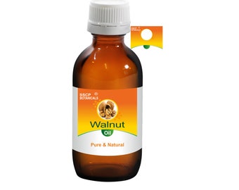 Walnut Carrier Oil Pure Natural | Juglans regia | Skin, Hair Care, Massage & DIY | SSCP Botanicals