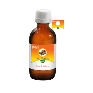 SSCP Botanicals Ho Wood Pure Natural Essential Oil Cinnamomum linalool (5 ml - 100 ml in Glass Bottle & 250 ml - 1000 ml in Aluminum Bottle)