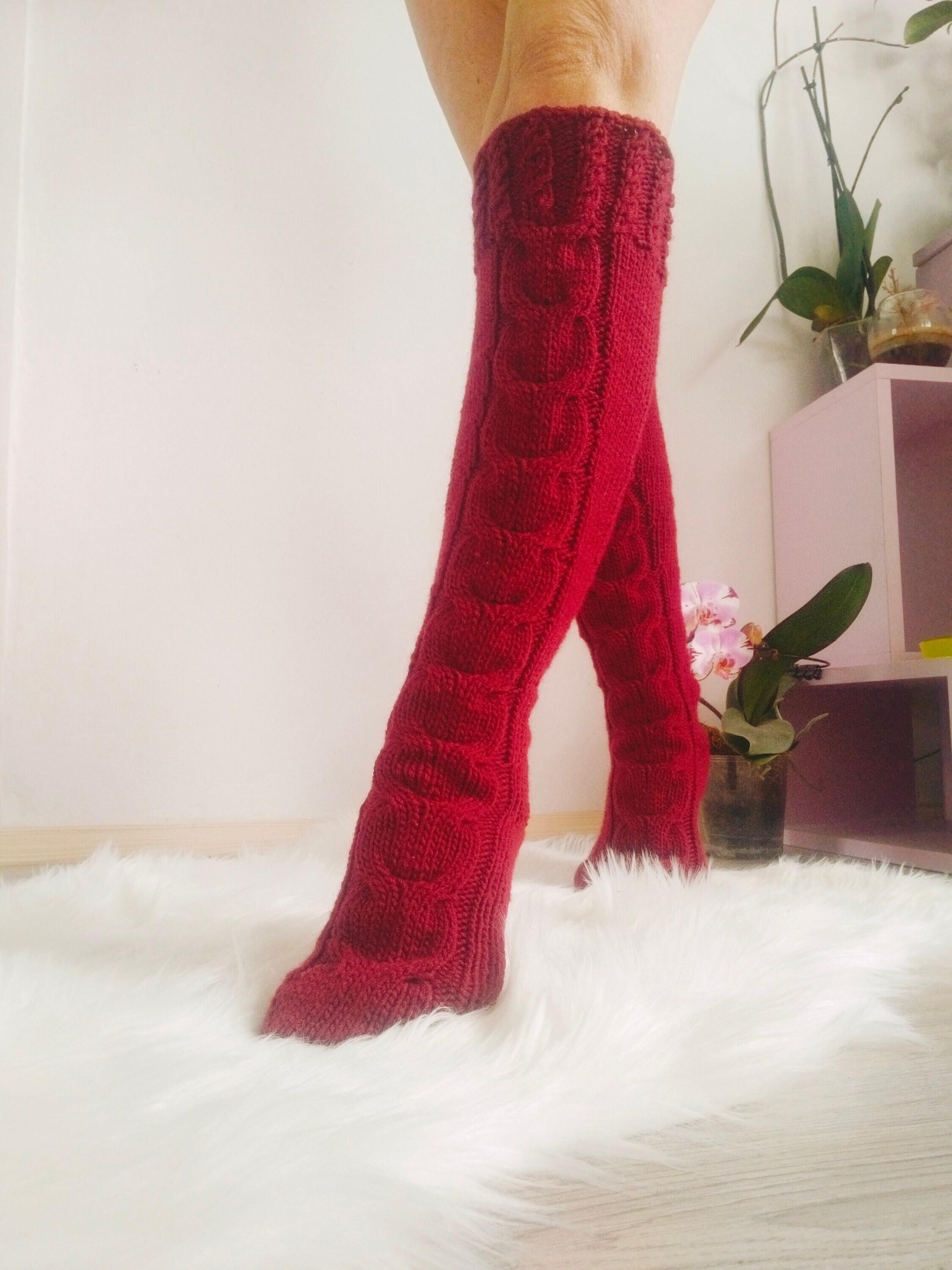 Calze alte alla coscia tinta una da donna alla moda casual