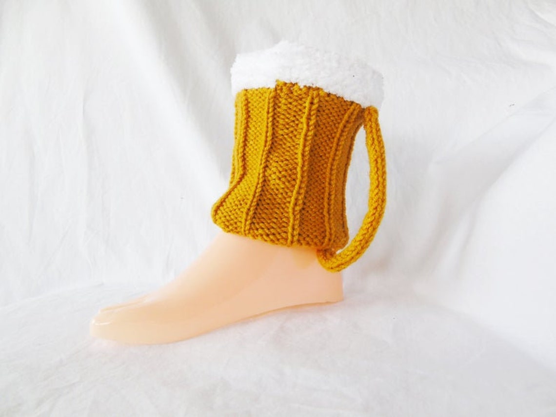 Crochet Beer Mug Leg Warmers Father's Day Gift Beer Etsy