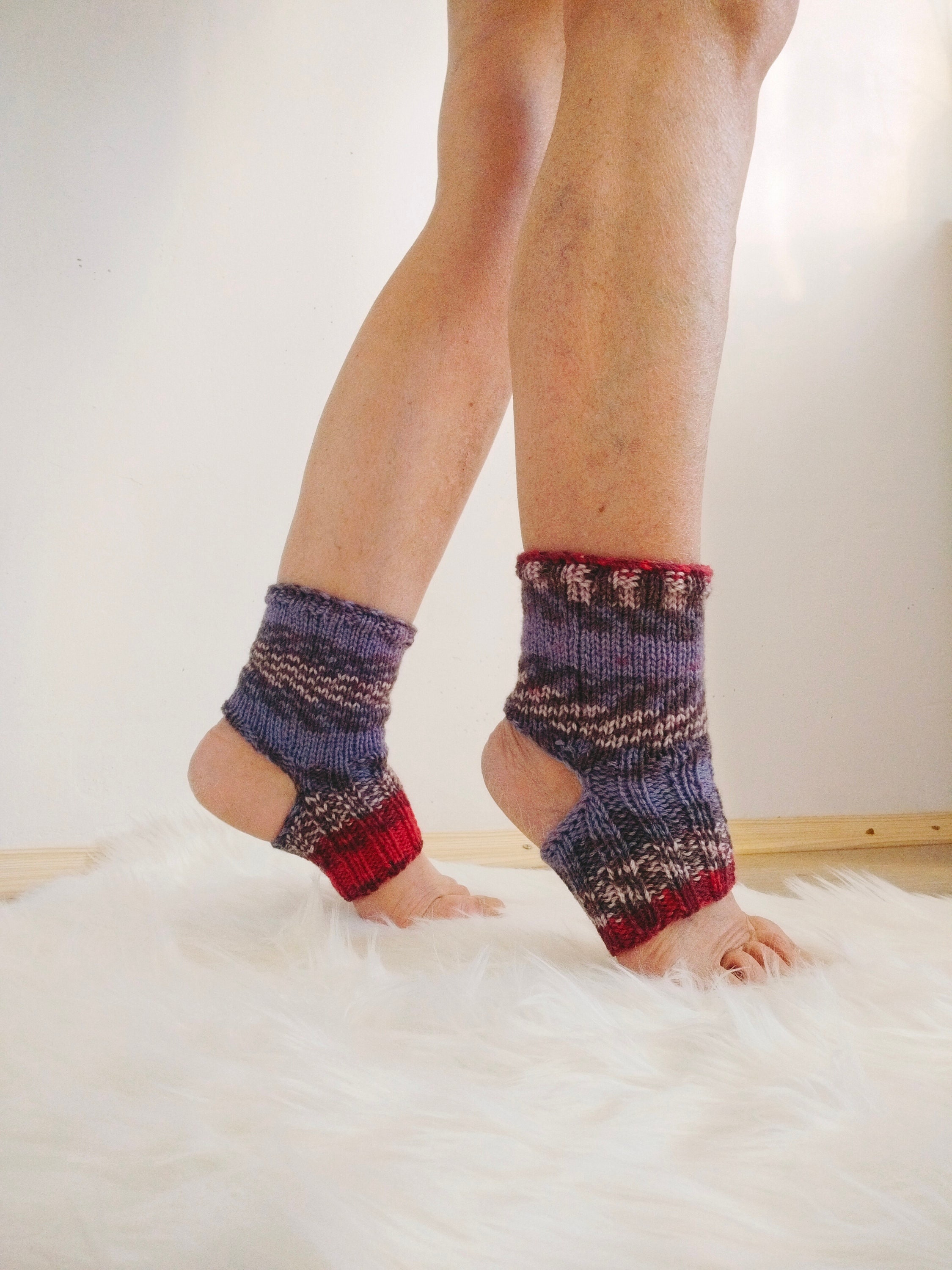 Yoga Socks Free Knitting Pattern