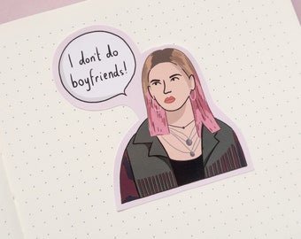 Maeve Wiley Vinyl Sticker, Die Cut Sticker, Sex Education sticker, Sex Education Gift, Netflix Show Art, Maeve Wiley Gift, Valentines Gift