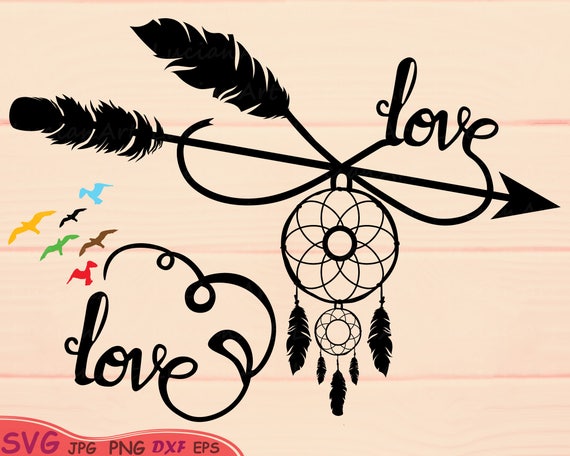 Download Love Infinity Silhouette SVG Cutting Files Digital Clip ...