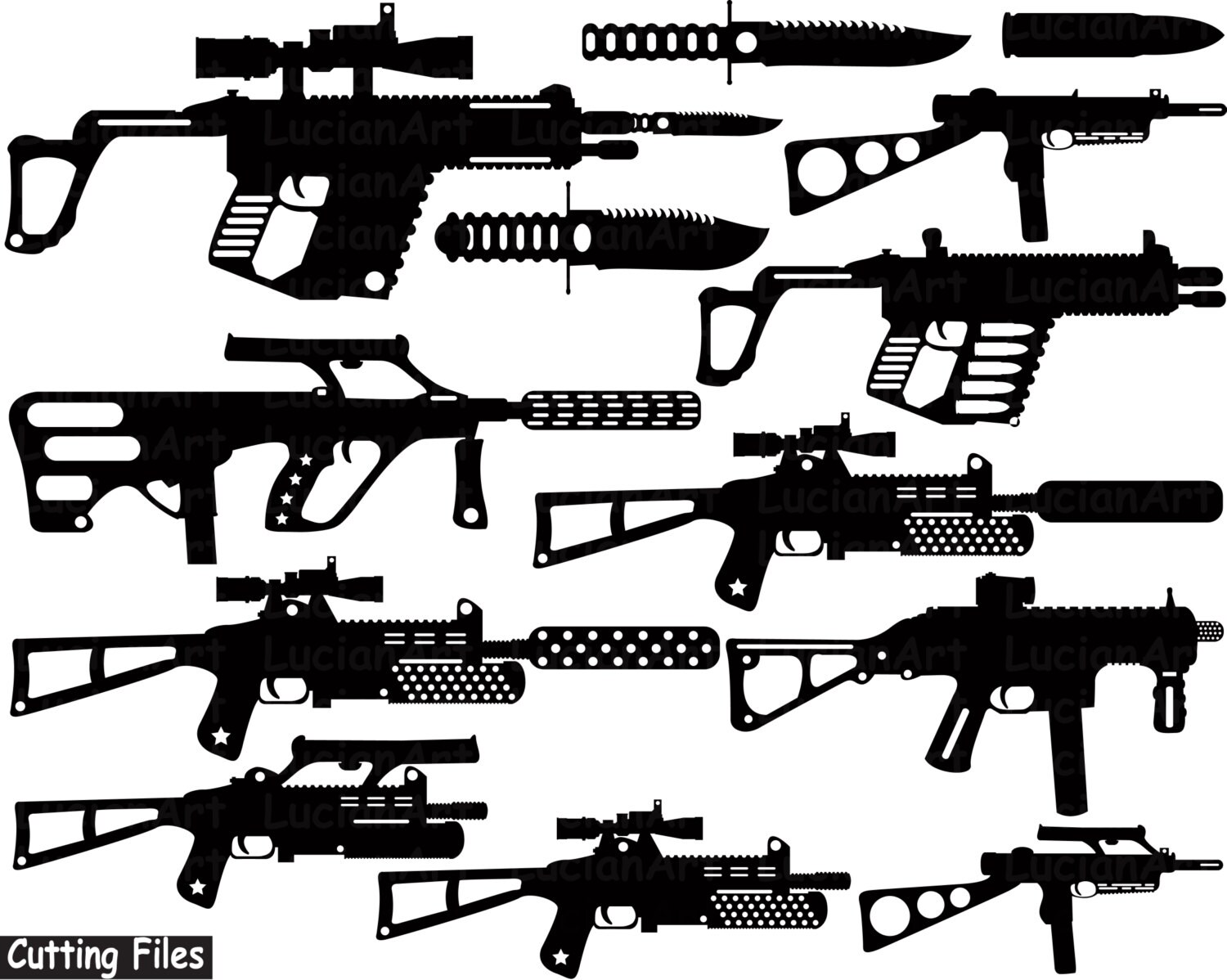 Download Hunting Gun Silhouette Black Skeleton Vintage Cutting ...