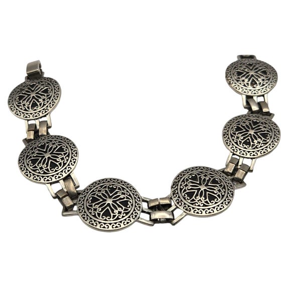 Lia Sophia Vintage Silver-Tone Filigree Bracelet