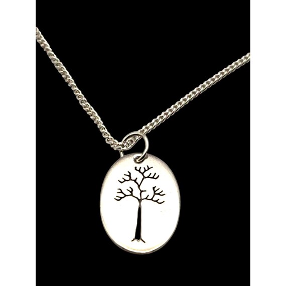Sterling Silver Tree Of Life Pendant Necklace 9 Inch Gift Necklace