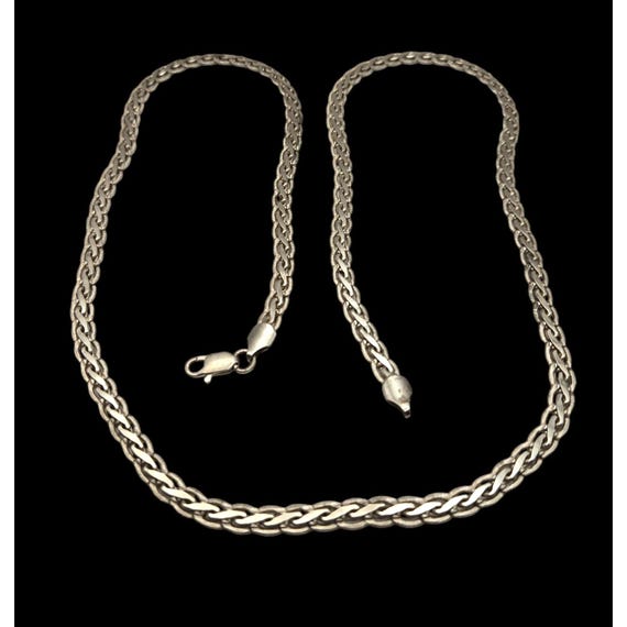 Vintage Sterling Silver Chain Necklace 30" Rope Style 50.21g Lobster Clasp Unisex Jewelry