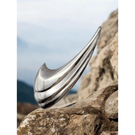 Vintage 925 Sterling Silver Abstract MCM Brooch Pin