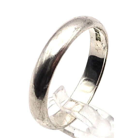 Sterling Silver Band Ring Size 12 With 3/16th Band Width