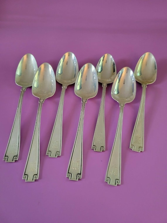 Gorham Sterling Silver ETRUSCAN Table Serving Spoon 8-1/2" No Monogram 