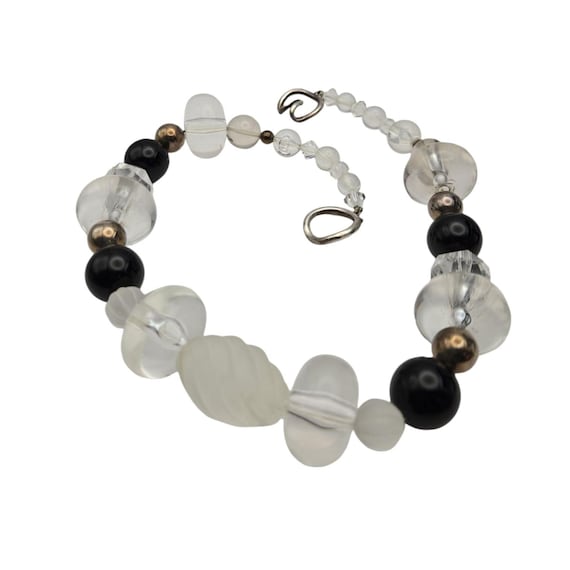 Handcrafted Glass Lucite Bead Necklace