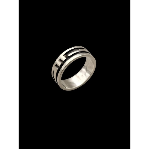 Hopi Gene Pooyouma Sterling  Ring Native American Signed