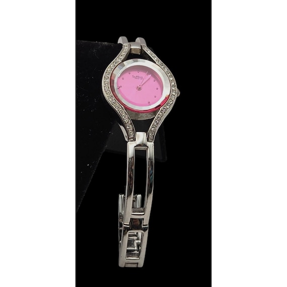 VTG Fashion Watch Bracelet Watch Pink Dial Watch