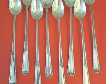 Estate Vintage Towle Ice Tea Spoon 7 7/8"  Louis XIV pattern 