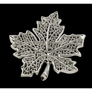 Vintage Sarah Coventry Silver Maple Leaf Brooch Pin