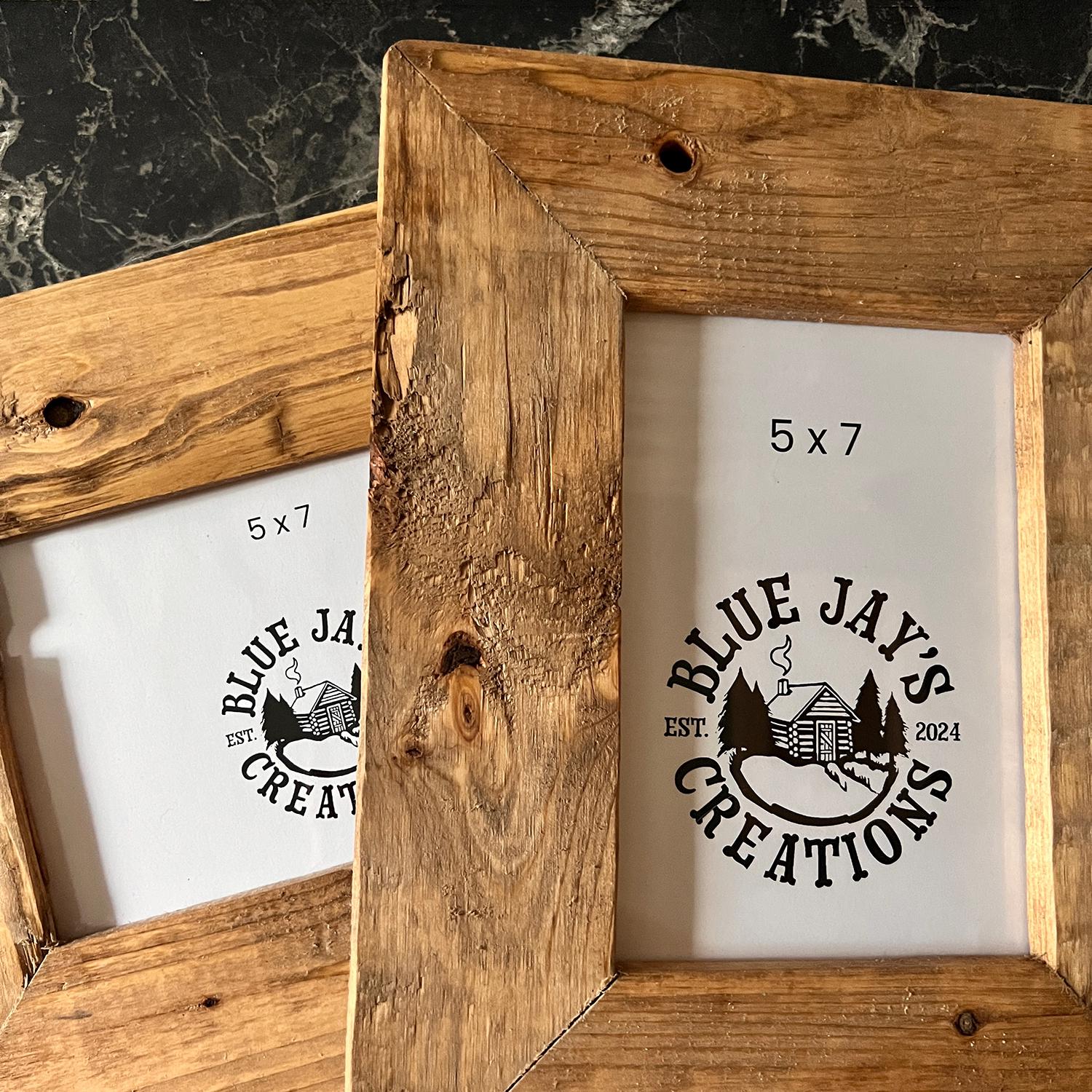Rustic Barnwood Picture Frame Set: Distressed Farmhouse Decor - Etsy