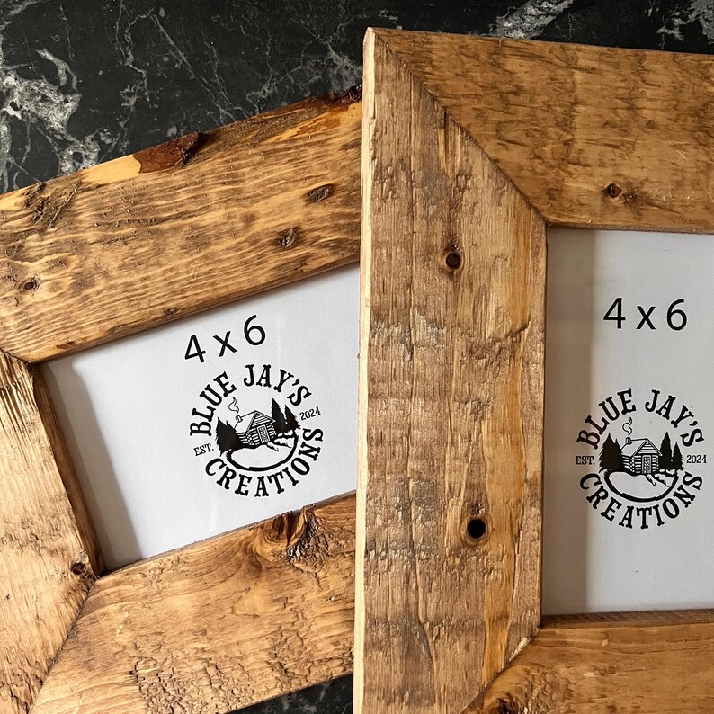 Rustic Picture Frame Set Rustic Barnwood Picture Frame Set: Distressed Farmhouse Decor - Etsy