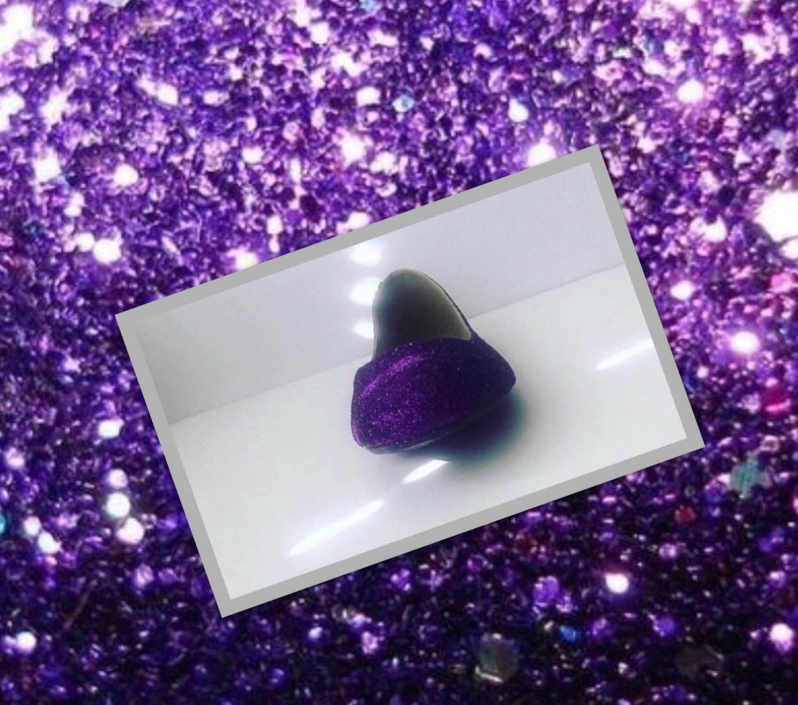 purple shoes women's dark plum purple glittered ballet flats w/purple shimmery bottoms *free u.s. shipping* jco.customs by k