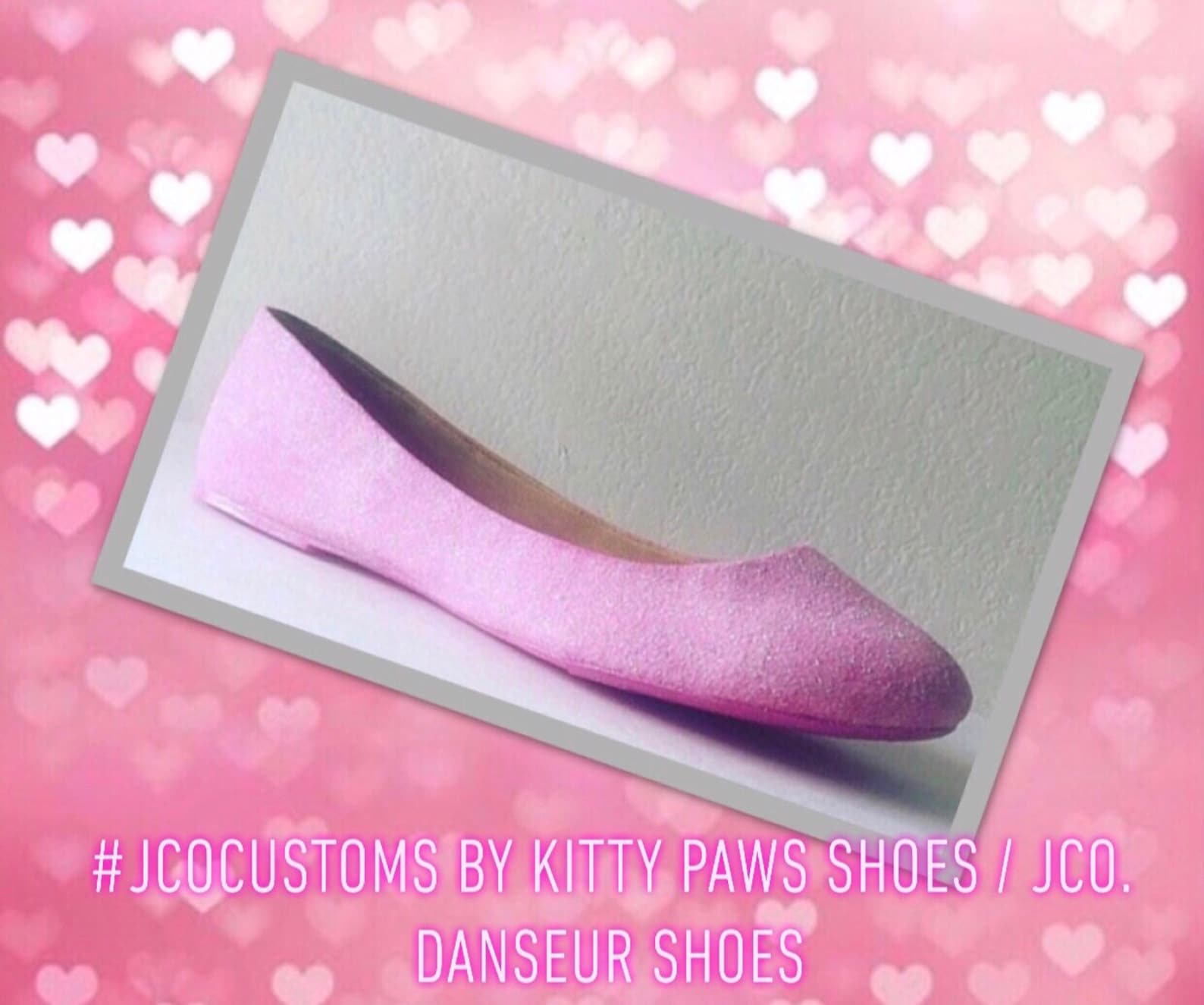 ballet flats pink women's custom glittered bridal flats *free u.s. shipping* jco.customs by kitty paws shoes