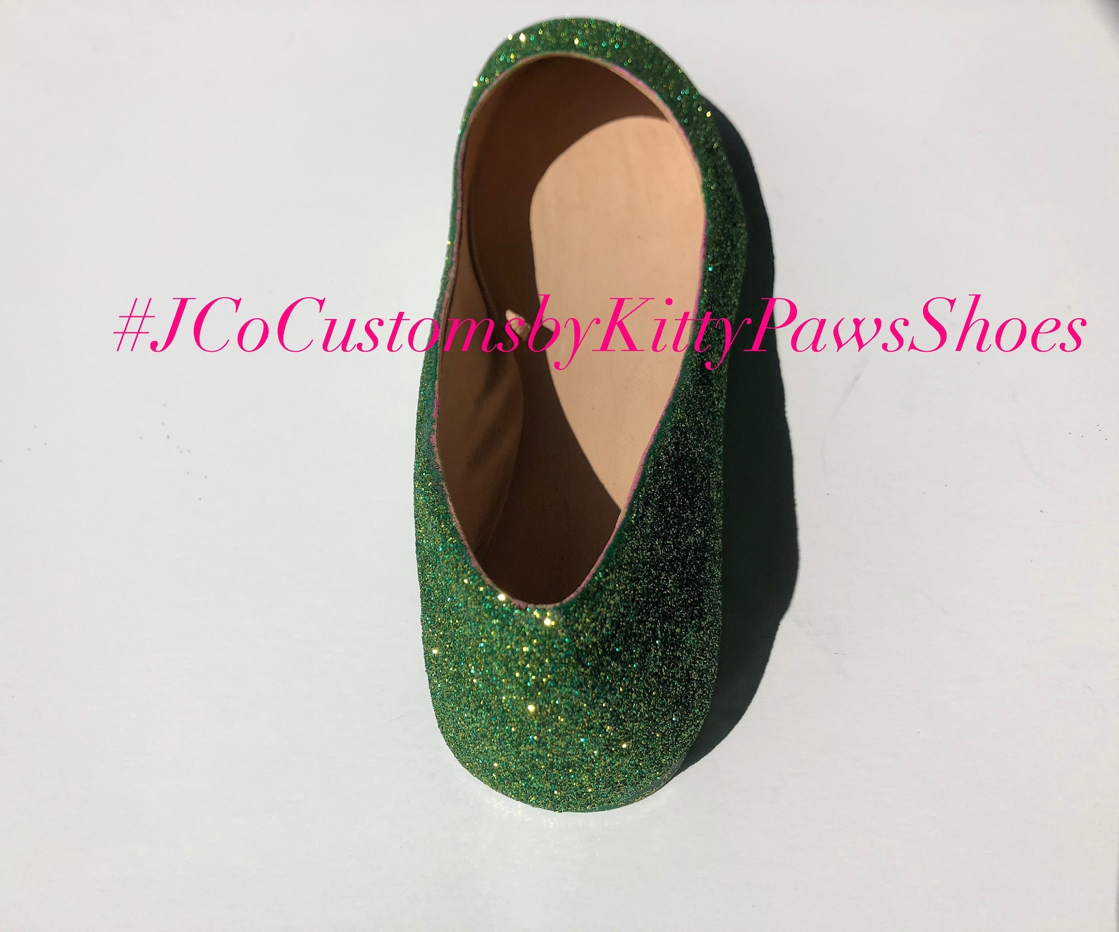 bridal ballet green flats custom women's emerald &gold glitter flats w/shimmer bottoms *free u.s. shipping* jco.customs by k