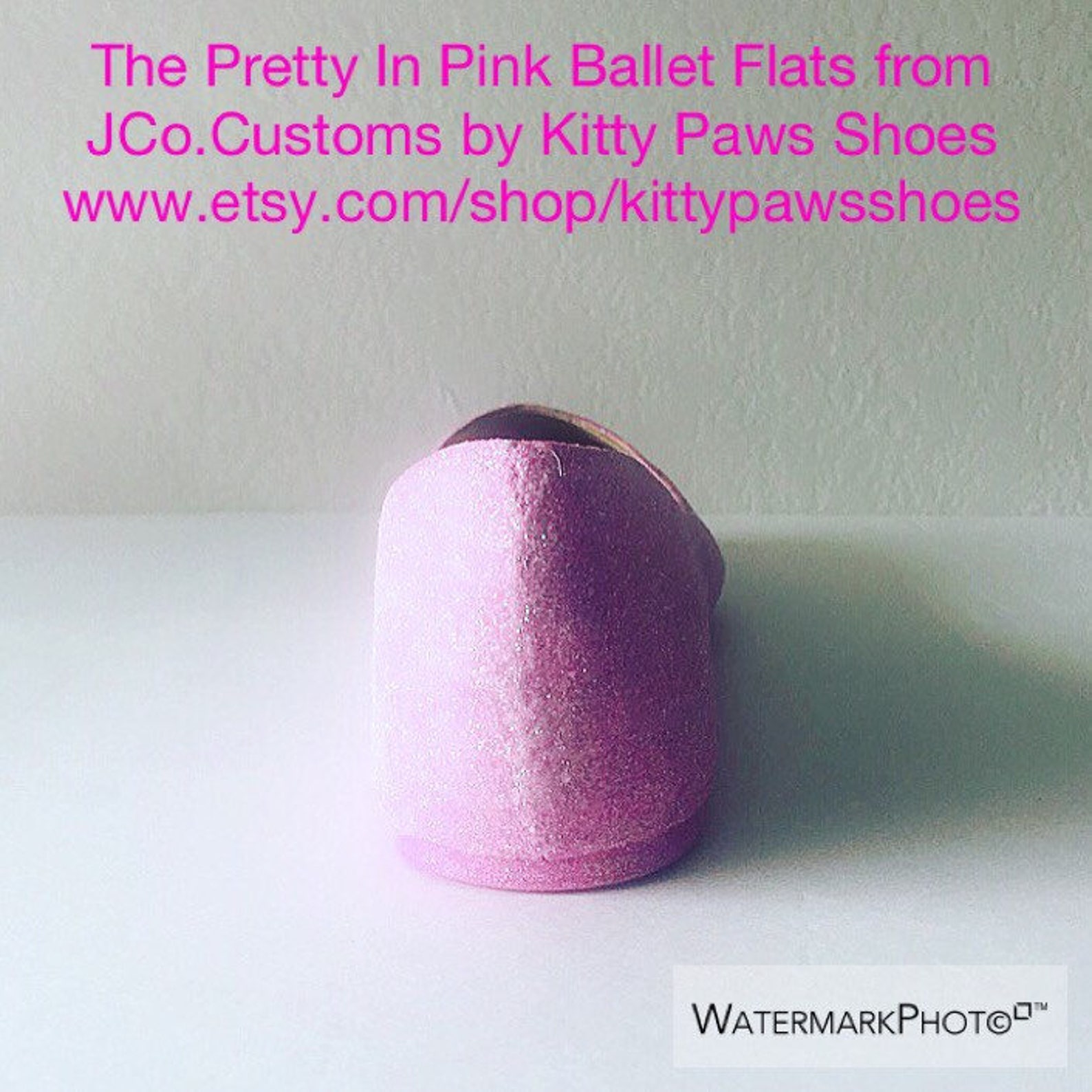 ballet flats pink women's custom glittered bridal flats *free u.s. shipping* jco.customs by kitty paws shoes