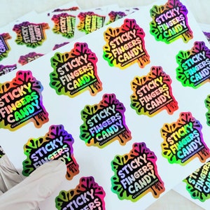 Custom Holographic Labels - Eye-Catching, Waterproof Stickers for Products, Packaging, Jars - Personalized Logo & Branding Labels