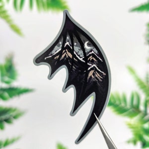 ACOTAR &#39;Bat Wing Mountain&#39; Sticker | To the stars who listen | Feyre & Rhysand | Mountain Sticker | ACOTAR Merch | Officially Licensed | SJM