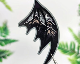 ACOTAR &#39;Bat Wing Mountain&#39; Sticker | To the stars who listen | Feyre & Rhysand | Mountain Sticker | ACOTAR Merch | Officially Licensed | SJM