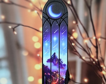 ACOTAR &quot;Starfall in Velaris&quot; Premium Metal Bookmark | Feyre & Rhysand | Gift for Her | Bookish Merch | Night Court | Fantasy Bookmark | Art