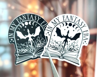 Fantasy Era Dragon Sticker: Bookish Matte Vinyl Sticker