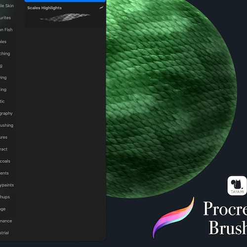 Reptile Skin Brushes for Procreate Etsy