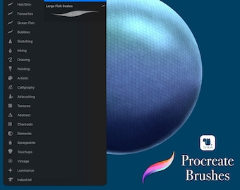 Fish Scale Pattern Brushes for Procreate - Etsy