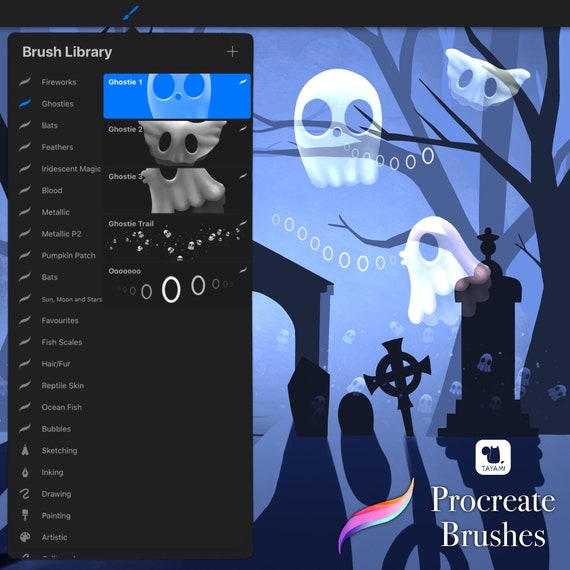 Little Ghosts Brush Set for Procreate