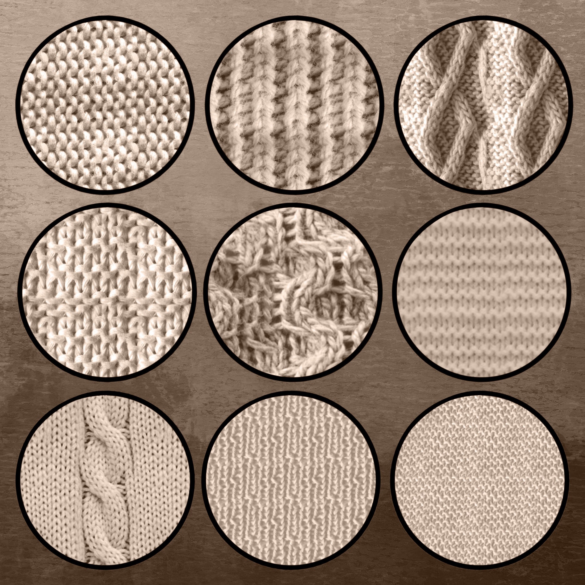 Knitted Wool Procreate Brush Set