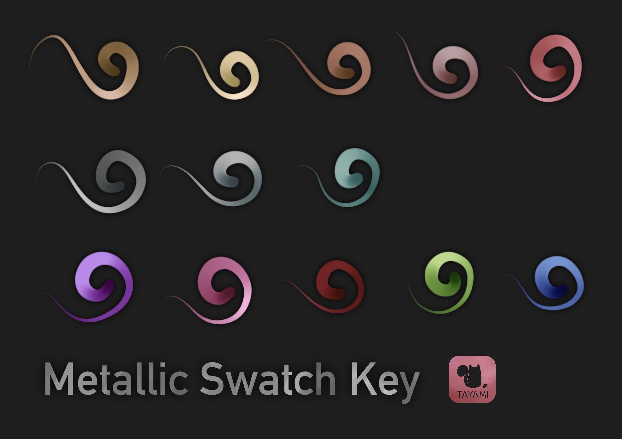 Metallic Brush Set for Procreate - Etsy