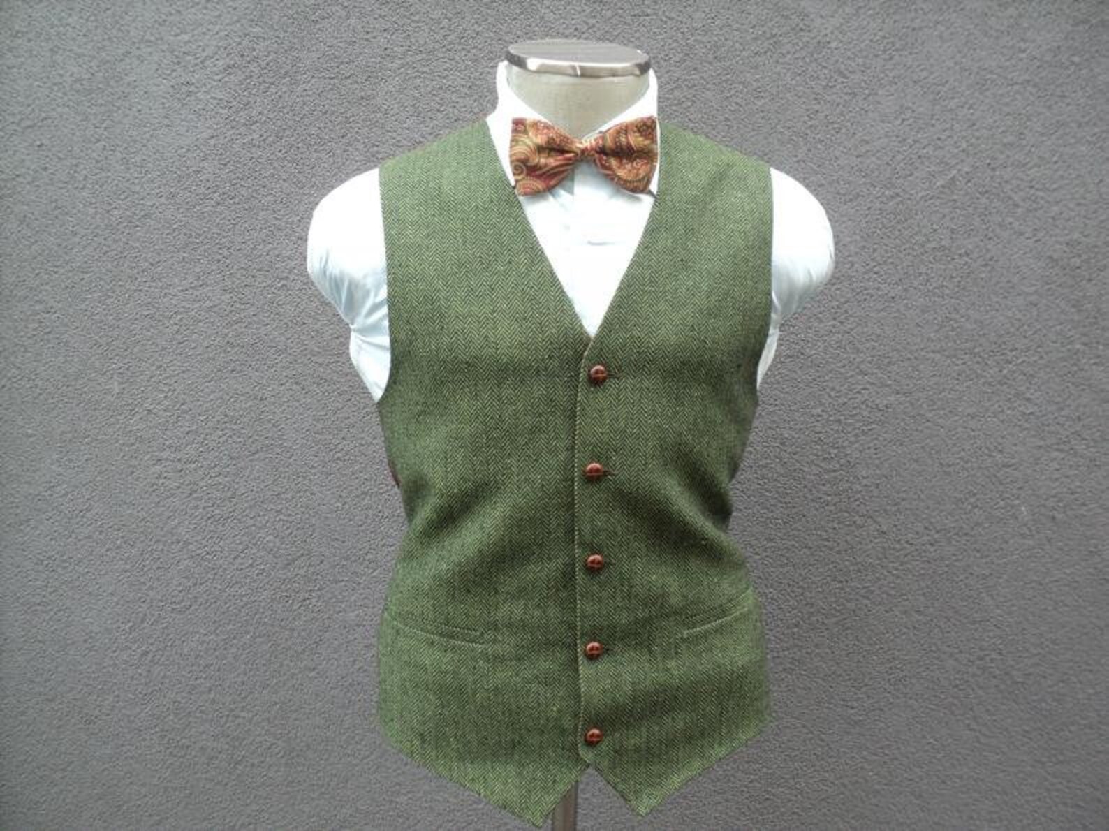 Mens Vest Olive Green Waistcoat Formal Vest Waistcoat for Etsy