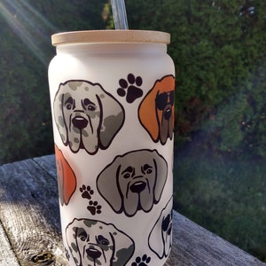 Great Dane Frosted Cup| Great Dane cup| Dog cup