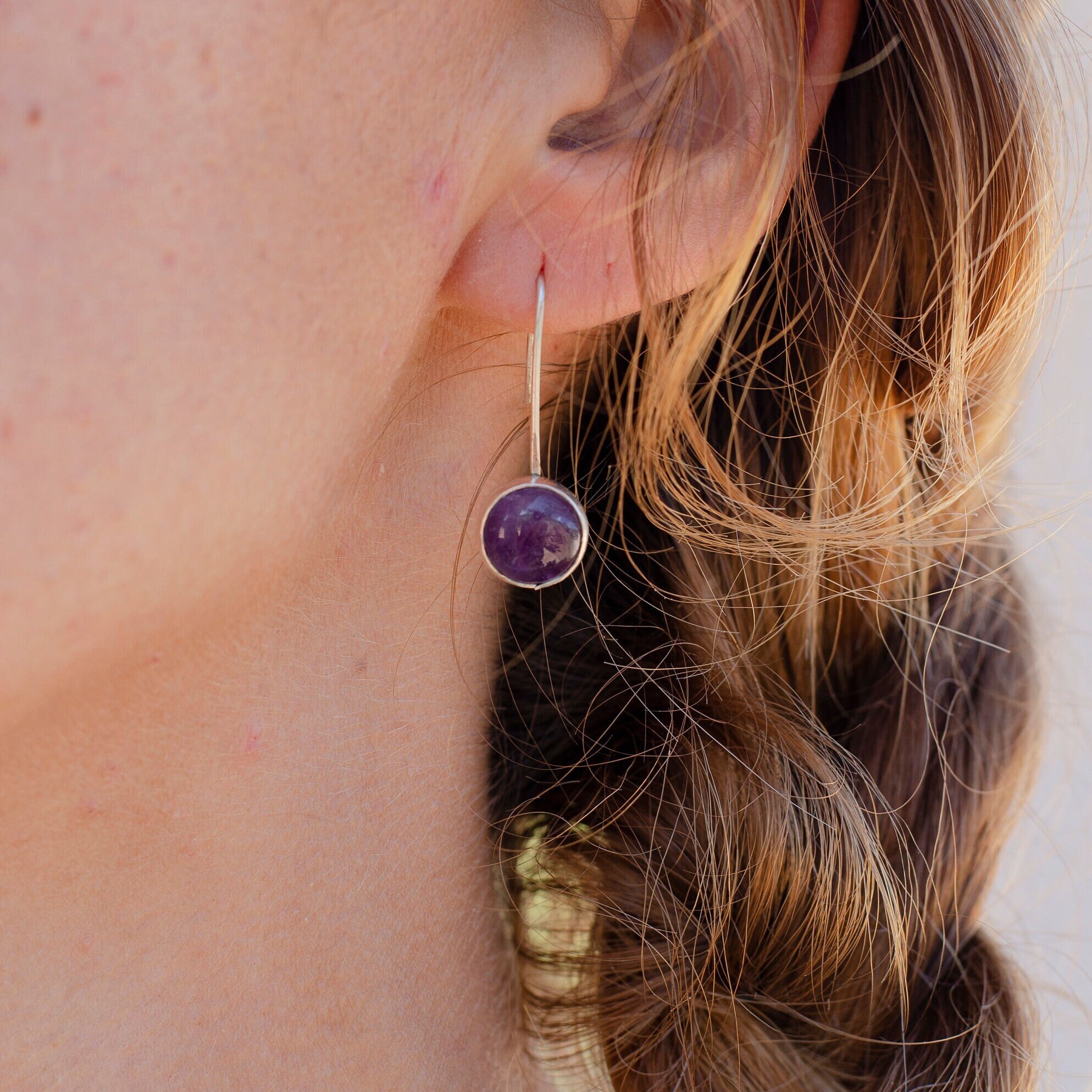 Amethyst earrings nz top