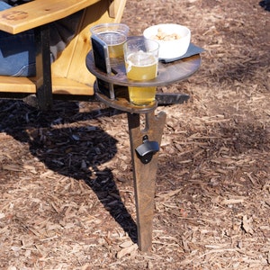 Portable Beer Table Backyard Entertainment Beach Camping Folding Outdoor Concert Cocktail FREE ENGRAVING Free Shipping image 5