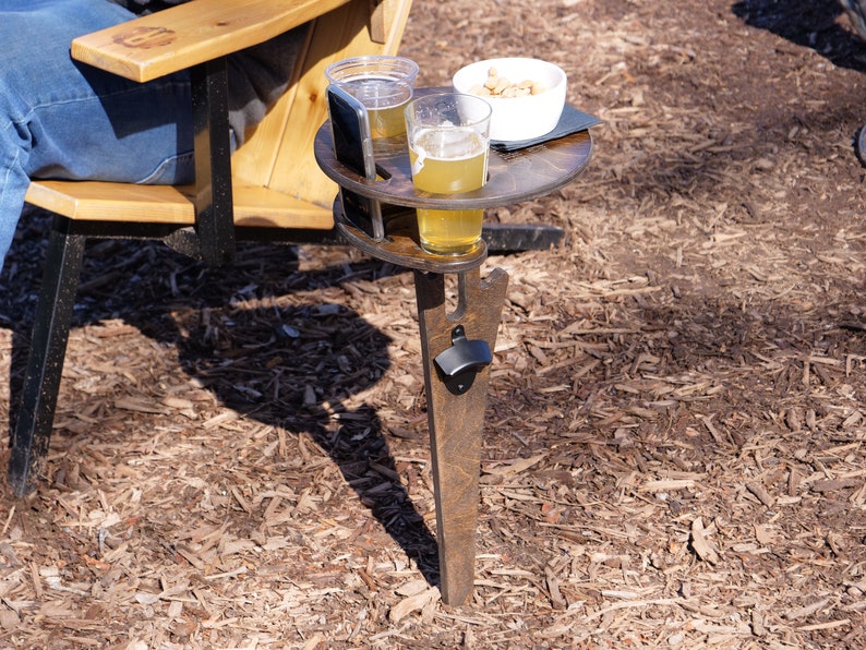 Portable Beer Table Backyard Entertainment Beach Camping Folding Outdoor Concert Cocktail FREE ENGRAVING Free Shipping image 5