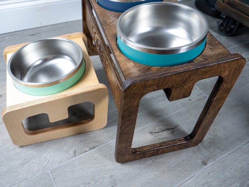 Yeti Raised Dog Bowl Stand Elevated Pet Bowl Feeder Etsy